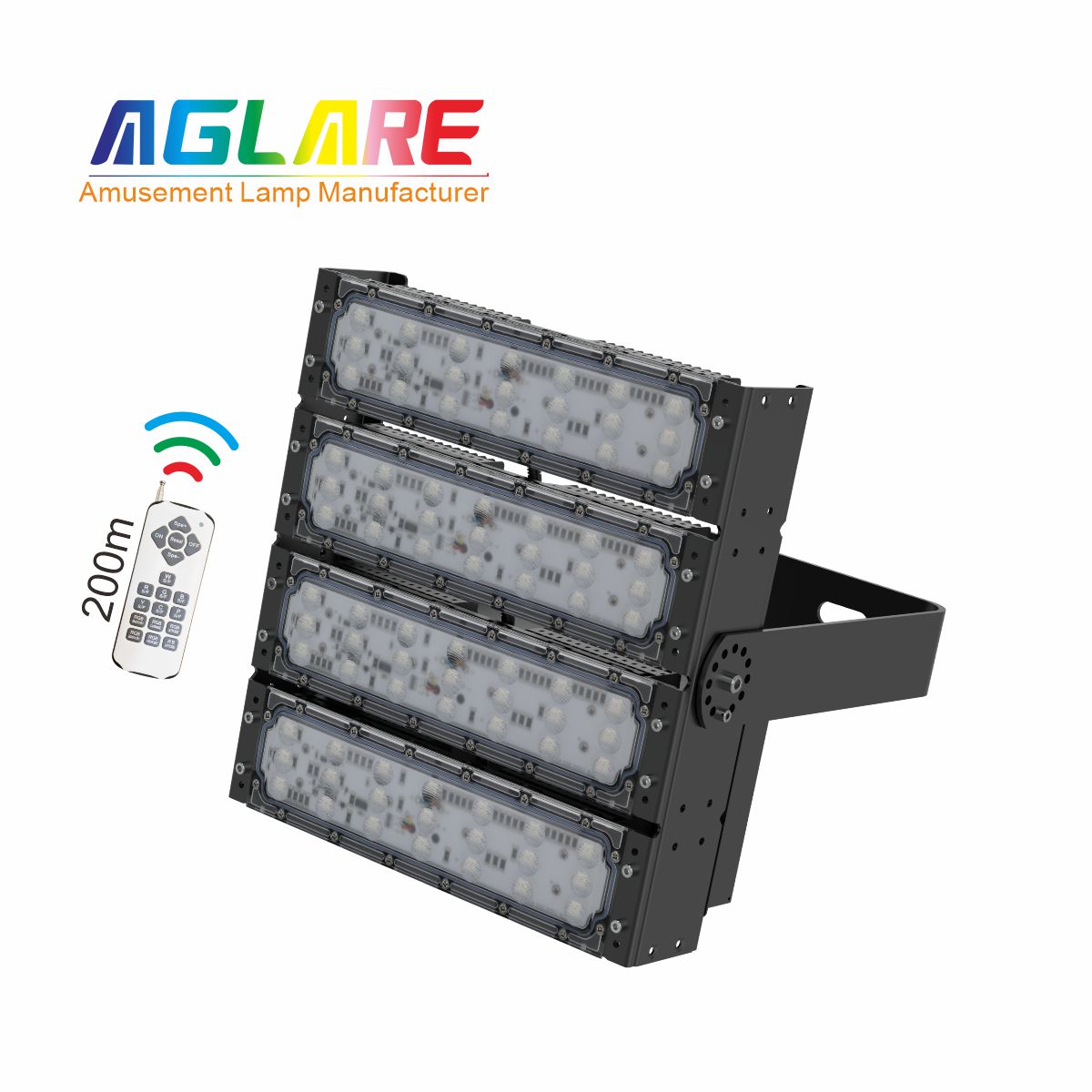 200W RGB彩色投光灯,变色户外射灯带？仄