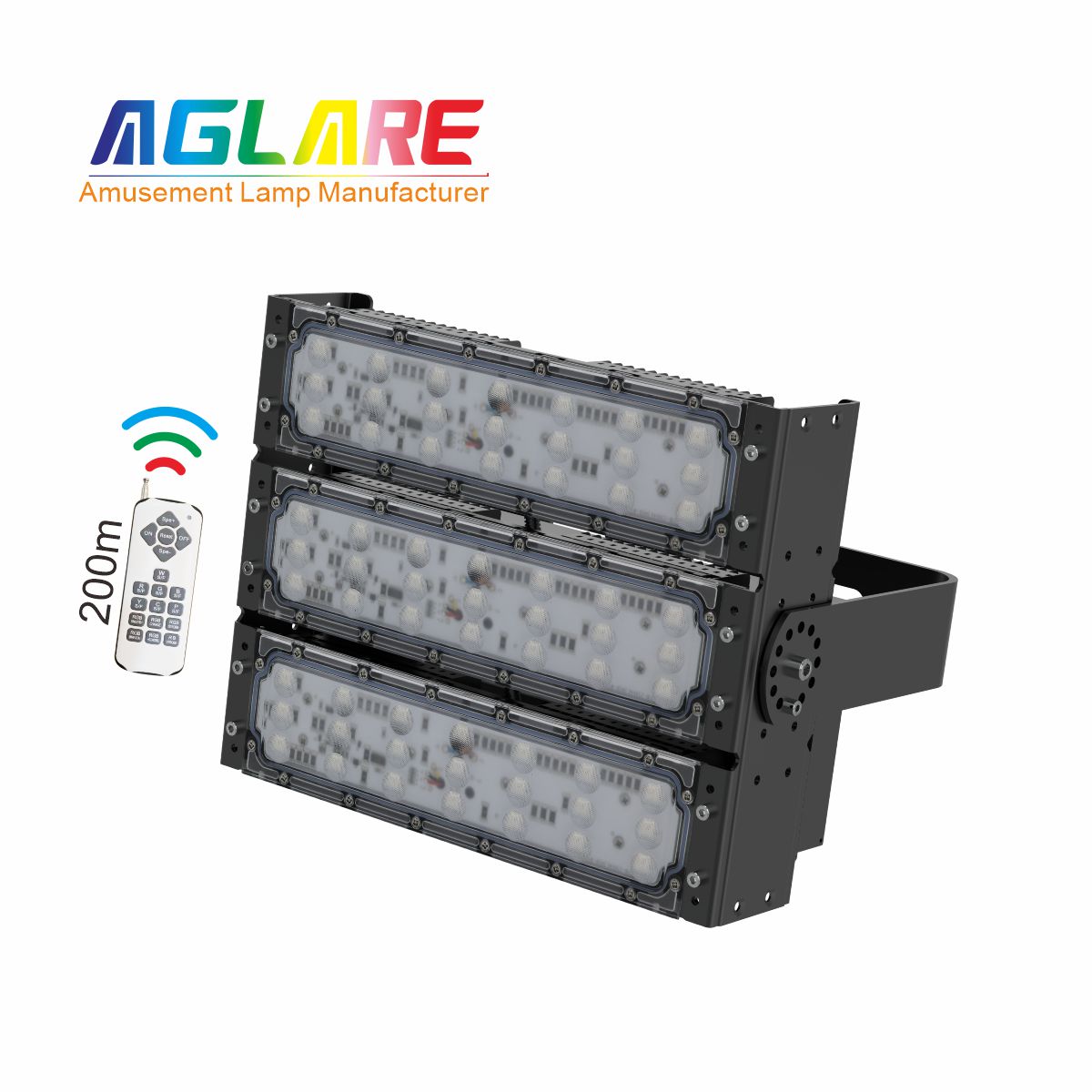 150W LED彩色泛光灯投光灯,变色户外射灯带？仄