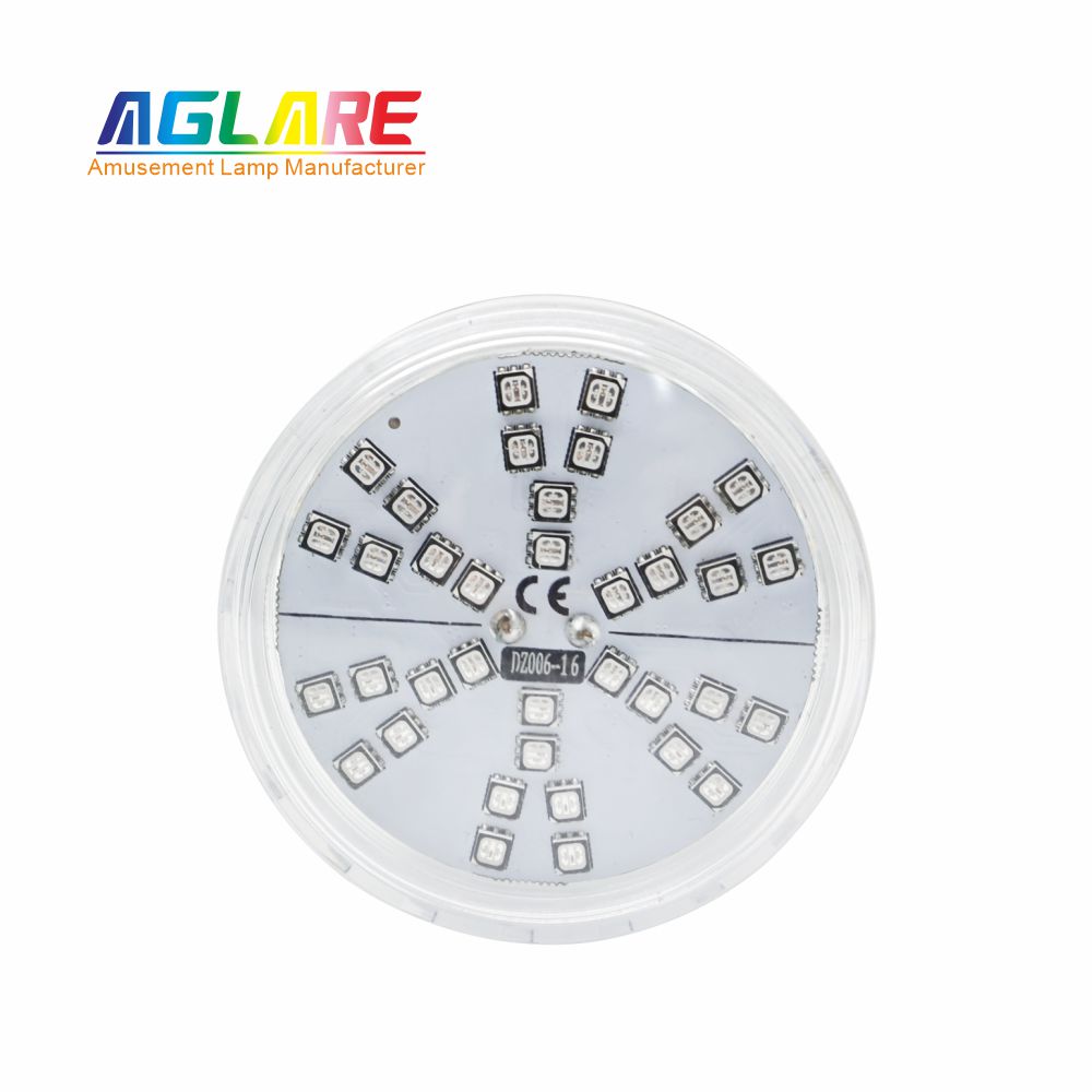 60mm RGB LED游乐场灯1-16自动程序旋转效果- AC24V， 42led